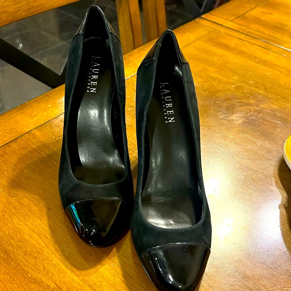 Brand New | Lauren By Ralph Lauren | Suede & Patent Leather Heels | Size 7.5